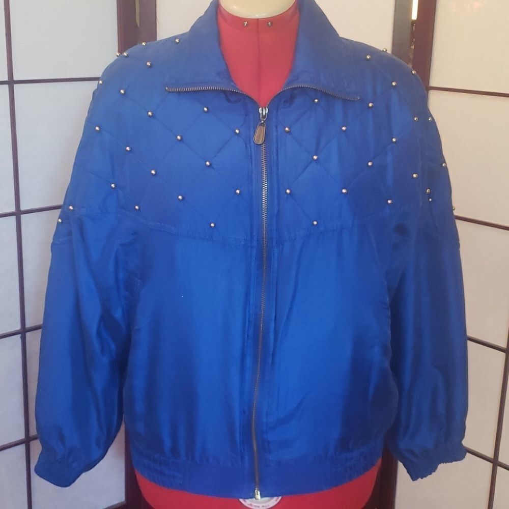 VNTG Fuda International Blue Silk Wind Jacket